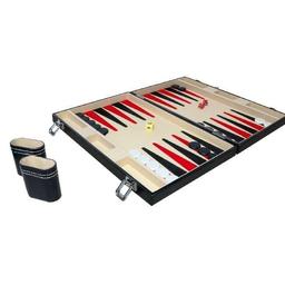 Deluxe Backgammon, der Spieleklassiker im handlichen Koffer in edler Ausführung - auch für unterwegs geeignet, ab 8 Jahren