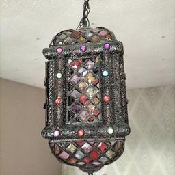 Moroccan style light shade. still in pristine condition as it is of excellent quality