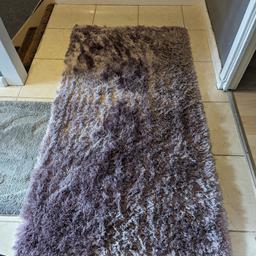 sparkle lilac rug 80 x 150 cms used in spare room comes from a pet and smoke free home buyer collects B32 quinton