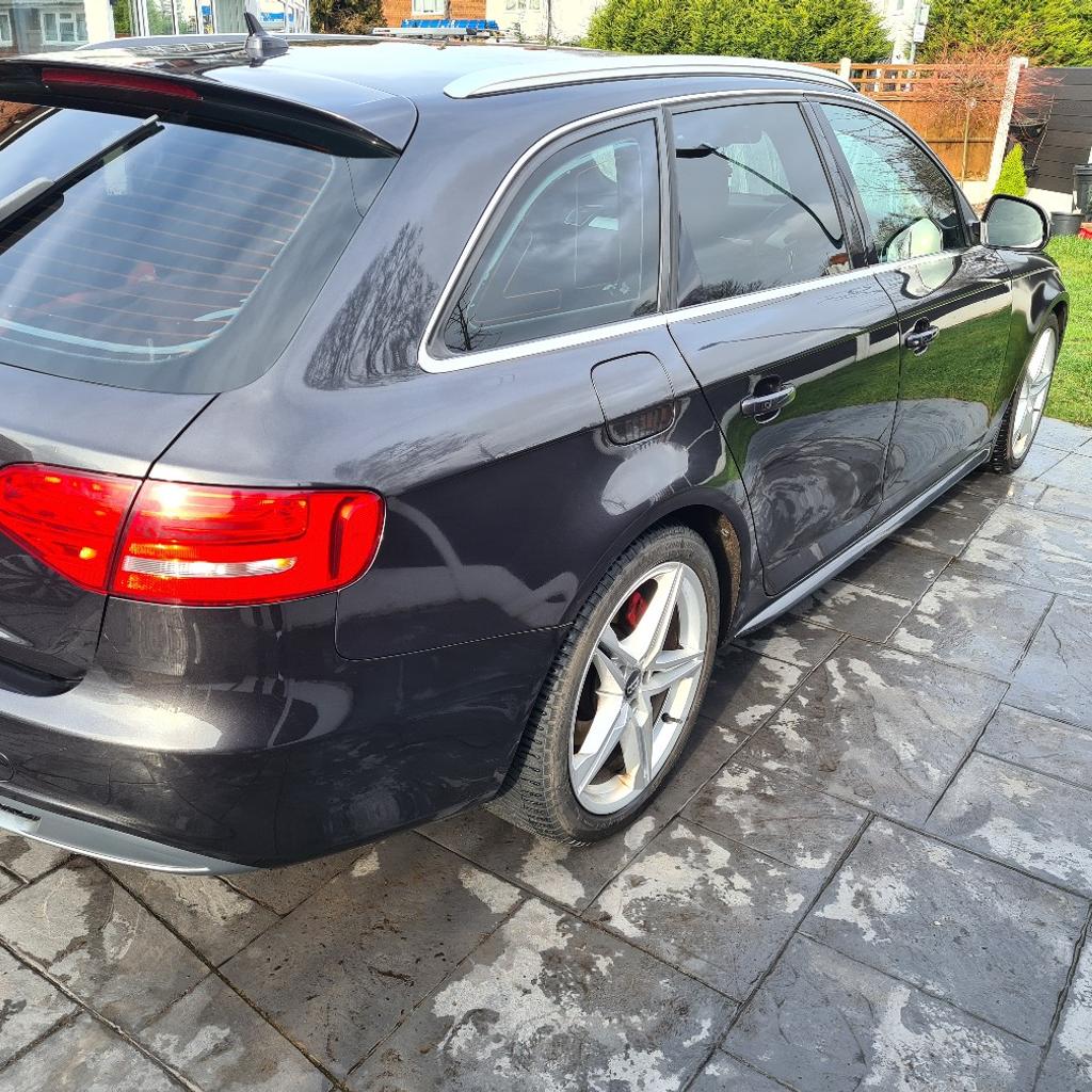 Selling my Audi A4 Avant S -line Special Edition. Mostly used for motorway journeys to work every day.

Only selling due to purchase another car. Car has had Timing belt and water pump replaced and also has had flywheel replaced at the same time. Drives really nice and smoth. 8 gearbox automatic no issue at all. Great car for long journeys. I have also fitted dashcam. New Egr valve, new lower arms, top arms no nocking suspension. Private reg included. Please see attached photos spare parts and engine oil, l didn't have time to replace it.Body condition good , stone chips. Frot windows little crack but not noticeable.

Car has half leather S line seats and the top spec High stereo. and sub fitted in the boot that can be controlled from the centre console. AC works well any questions please ask. Collect from b23 5nn

Next MOT due 01/10/2024 .Private sale no trader and will not ship abroad. Car seen as sold.07761702330