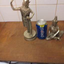 vintage Thailand  dancer's silver plated metal heavy