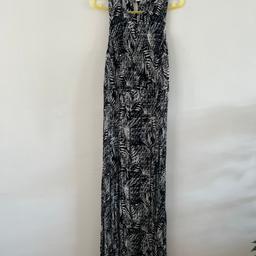 Beautiful , black and white Maxi, summer dress. Dress is in perfect condition .  Total length 144cm . Two slits on the side .Free from smoke .  Size S from label , however I truly recommend for size M as well.