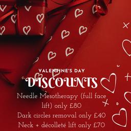 valentines offers, get up to 40% off 
fully qualified and insured practitioner

#valentine