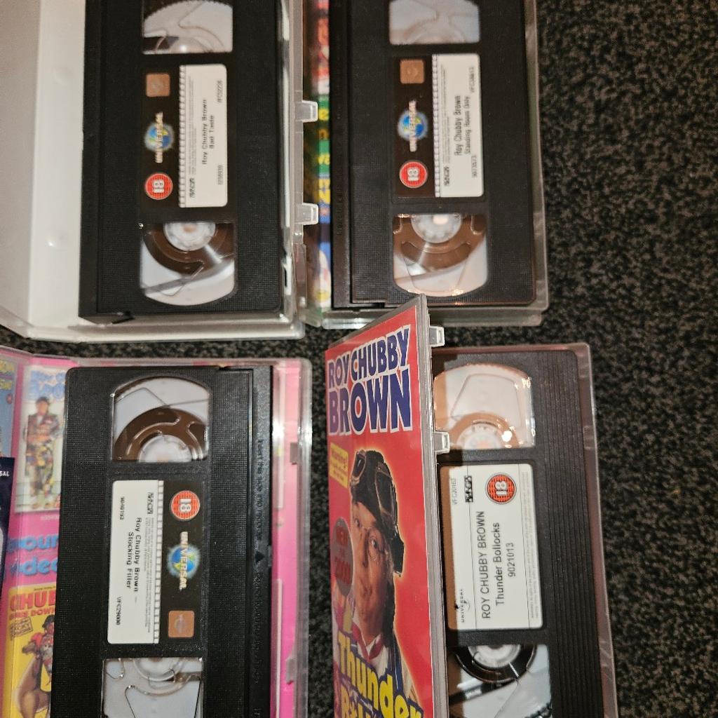 x 4 vhs tapes can separate, collection or can deliver if live local