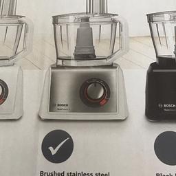 Bosch MC812S734G 3.9 Litre Food Processor - Brushed stainless steel with white body

Brand new, never been used and still in box

If it’s listed on here it is still available

No offers thank you, and cash on collection only please from IG7 5HA