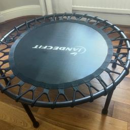 Jandecfit Foldable Fitness Trampoline 40" Fitness Rebounder for Indoor, Garden, Mini Portable Mini Trampoline, Indoor/Outdoor for Adult Jump Sports, Max Load 330lbs.

Has only been used a few times. RRP is £89