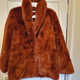 Not real fur Beautiful coat size 12