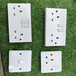 6x fire rated  downlights gu 10 type 2 double sockets 1  x single socket 1x switch fuse spur