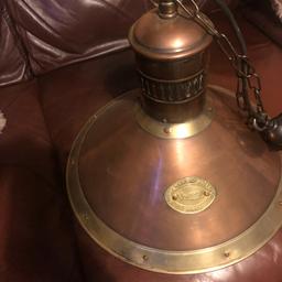 Miners style, Brass & copper vintage replica, Cannock deck lamp, in great condition & working, these retail at over £300 . 15 inch wide 14 inch high.