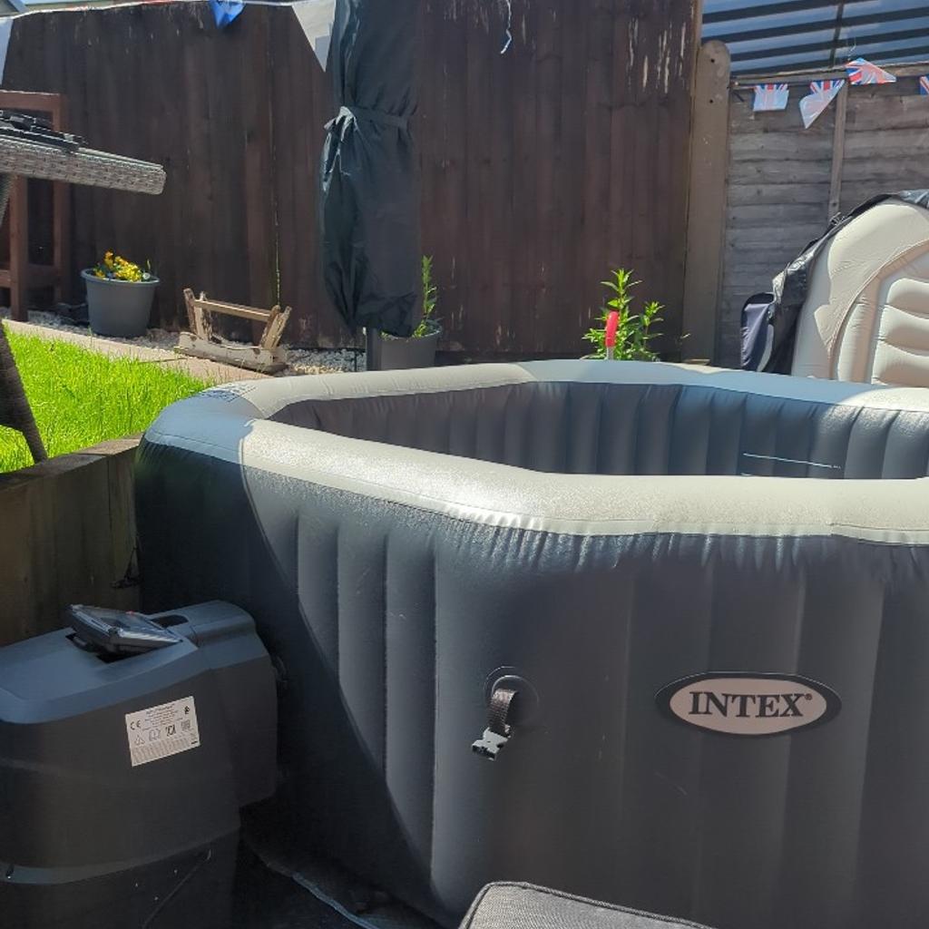 Intex Inflatable Hexagon Hot Tub used once in WV14 Coseley for £200.00 ...