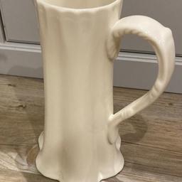 Tall Cream Jug - approx 8” Good Condition - ideal for daffodils/ tulips