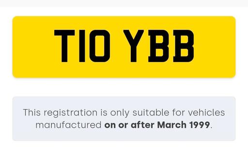 Vehicles Lancashire Pendle - Photos for Tayab/Tayib Private Number Plate Reg - T10YBB