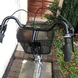As in pics very good condition .fully serviced ready to go .brakes are sharp and gears are good.basket mudguards ,pannier all worth £80 all ready fitted.a bargain.a very nippy bike.