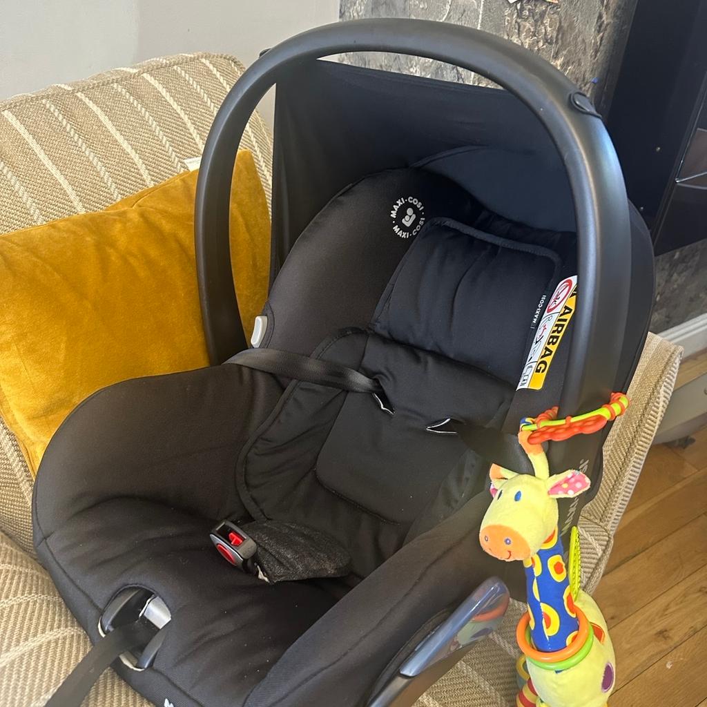 Maxi cosi car seat lightweight amazing used for a bit as have two car seats. Want gone asap.
Comes from smoke and pet free home
Have lots of other baby stuff I’m interested