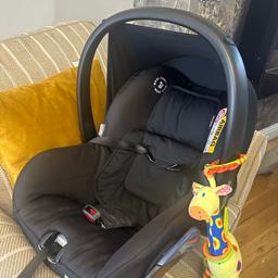 Maxi cosi car seat lightweight amazing used for a bit  as have two car seats. Want gone asap. 
Comes from smoke and pet free home
Have lots of other baby stuff I’m interested
