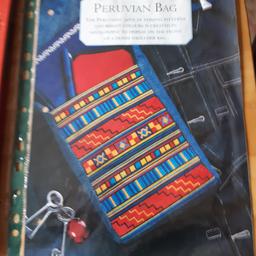 cross stitch pattern for peruvian bag