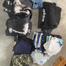 Large bag of boys clothes age 10-11 including 
Adidas & Nike 

20 T-shirts 
4 Hoodies
10 joggers
6 shorts 
1 shirt
1 jeans

£20 cash on collection