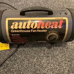 Keep your green house frost free with this quality heater. Fully adjustable.