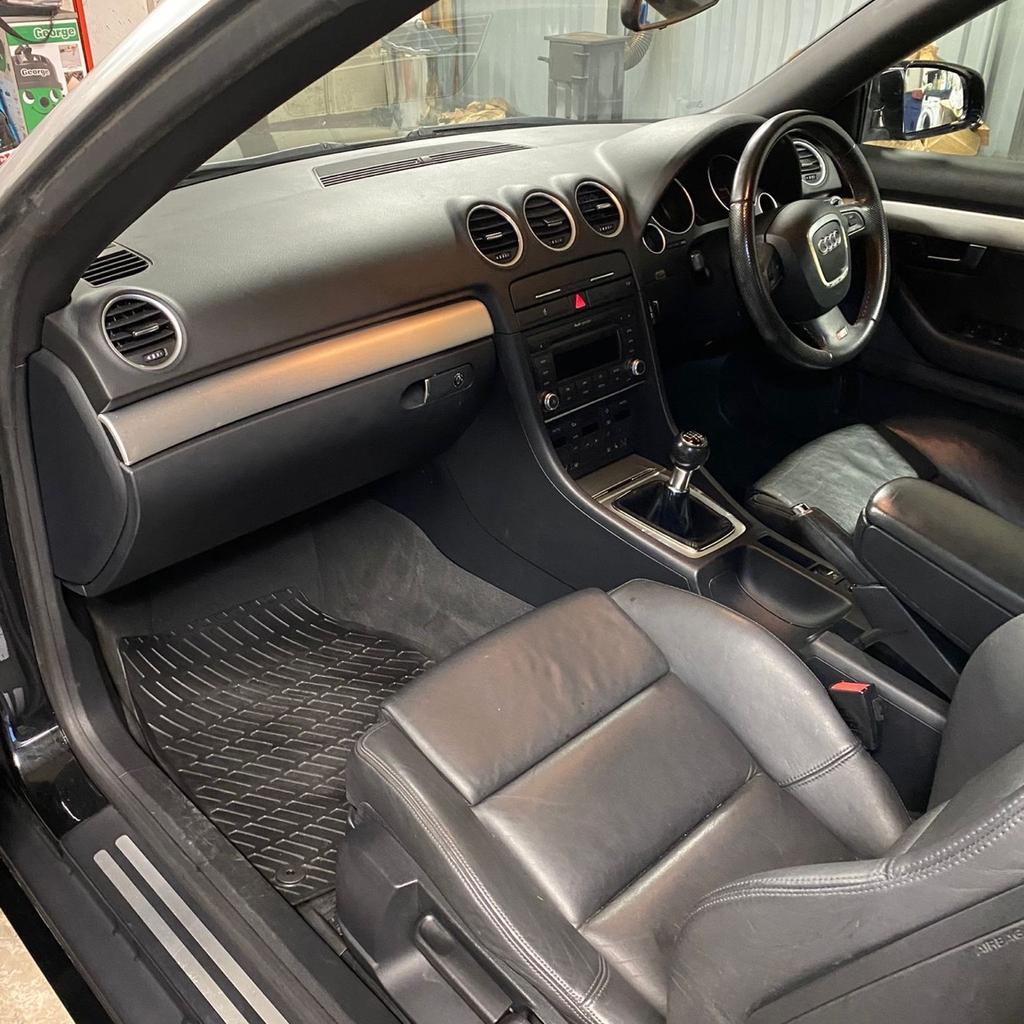I am the cars 3rd owner, it has both sets of key’s available- It’s S-line with black leather interior, 6 CD changer, has Bluetooth added. Low mileage and drives well. The roof works- I have just had it machine polished and valeted. Service with the belt done in April 2023. 12 months MOT