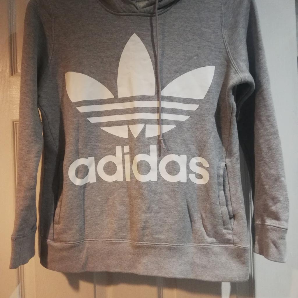 Ladies grey Adidas hoodie size 6, collection only Thornley