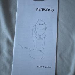 Verkaufe hier die Kenwood SD100 Series Küchenmaschine. Habe sie nicht einmal benutzt. Keine Rücknahme & keine Garantie. Versandkosten kommen noch oben auf den Preis drauf. Bei Fragen einfach schreiben! :)
