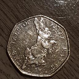 this is a rare peter rabbit coin and its cute and good for your bedroom display and it's a collectors coin and normally is £500 but I need quick money