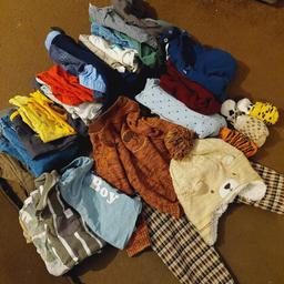 Pre-loved 6-9m and 9-12m:
2 jumper shirts
1 pair of chinos
1 pair of jeans
8 t-shirts
6 shorts
3 short sleeved vests
2 long sleeved vests
3 pair of socks
1 hat
1 outfit
From various shops including Next, H&M and Nutmeg

Can be collected from B15 Birmingham.

#valentine