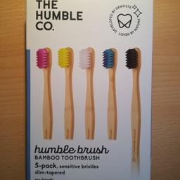 4 neue Bambus Zahnbürsten von humble brush, alle natürlich originalverpackt

Bei Versand kommen Versandkosten dazu