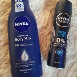 Nivea Body Milk und Nivea Men Deo, unbenutzt

Bei Versand kommen Versandkosten dazu