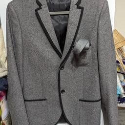 1 jacket and 2 waistcoats bundle condition good and 1 tie. see sizes in pictures.