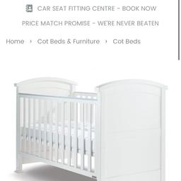 Used cot but it is in fantastic condition. The changer and drawer unit are still brand new not been used due to the limited space in bedroom. Used cot 6months