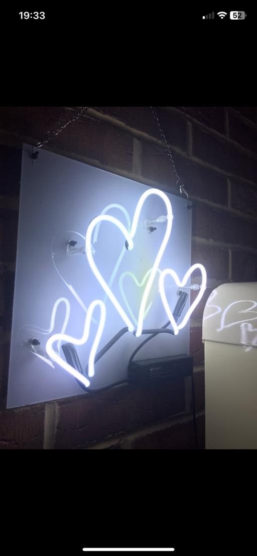 Buy & Sell East London Leyton - E15 - Photos for Real Glass ‘Triple hearts’ light !