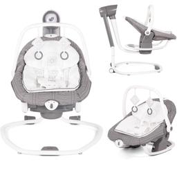 Serina 2 in 1 swing by Joie Baby is a sweet soother that gently sways front to back or side to side for a movement to suit your baby. Doubling up as a rocker, simply lift off the seat for convenient use in any space.

With five classical lullabies, five nature sounds, vibration and a soft-glow night light, this seat soothes baby, reclining to three positions for either sleep or entertainment as they play with the plush toys.

Key Features: #valentine

Suitable from birth to 9kgs.
Lift off seat doubles as a portable rocking seat.
2 way seat swings front and back or side to side - whichever way baby prefers
6 swing speeds to fit baby's preference.
2 wheels and integrated handle make swing frame easy to move.
3 position reclining seat offers comfort options for baby.
2 speed soothing vibration pairs with 5 classical lullabies and 5 nature sounds to calm little ones.
Soft glow nightlight with 4 brightness settings.
Removable, washable, plush infant body support