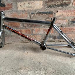 Oldschool bmx Raleigh mini tuff burner mk2
Oval chrome moly frame and forks
Ideal project just forks and frame
Cash on collection from Chester ch15dg area