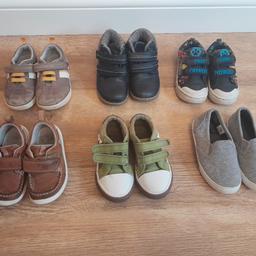 x6 pairs of boys shoes toddlers size 6
boots, shoes, trainers, pumps. different colours see pictures. Some more warn than others, but still in pretty good nick.
collection only.