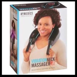 This HoMedics Comfort Foam Vibration Neck Massager with Heat is a smart choice for anyone who wants to experience the positive effects of a rubdown without having to leave the home. It helps to loosen tired muscles and assist you in feeling relaxed after a long day. Using this HoMedics massager is intuitive and easy. Simply utilize the customized controls to choose the level that provides you with your preferred intensity. This Comfort Pro massager offers two speeds and a heat option. Its internal wire frame flexes and shapes to fit snugly against your body, offering a supremely comfortable design. The vibration element operates on batteries, or you can use the included AC adapter to use the vibration and heat together.

HoMedics Comfort Foam Vibration Neck Massager with Heat, NMSQ-216H-2, 2-Speed:

Invigorating vibration massage
Soothing heat
Integrated control allows you to choose from 2 speeds
Ergo Comfort design
Portable and convenient
Internal wire frame flexes, shapes for comfort