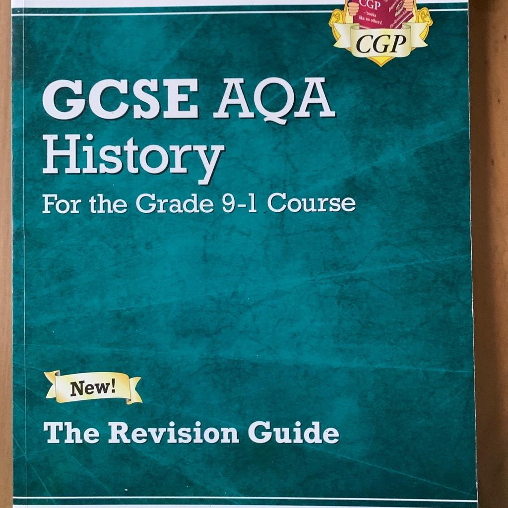 GCSE AQA History for Grade 9-1 Course Revision Guide. Good Condition.
Lots of other items for Sale.