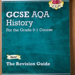 GCSE AQA History for Grade 9-1 Course Revision Guide. Good Condition.
Lots of other items for Sale.