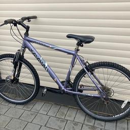 Kalahari mountain bike
Very good condition with new pedals fitted.
For collection only please.