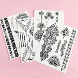 X4 different design sheets

Henna mehndi black tattoo

Easy to use