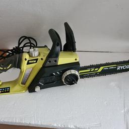 RYOBI Electric Chainsaw Corded 1900W 35cm Anti-Vibration 

Good working order 

Good condition 

Item has been fully tested and is in working order