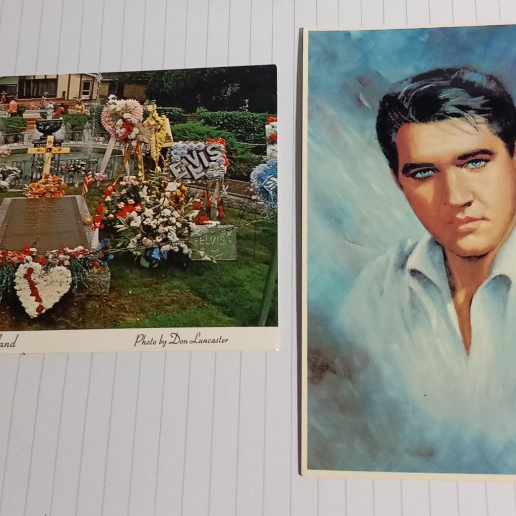 Elvis Presley postcards
6 postcards bought in gracelands. perfect condition.