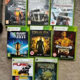 Xbox 360 games. £5 for the lot. 

All in box with manual. Some light scratches on discs but nothing that effects the game play.

Collection only.

Stafford ST18 0WJ (home)
Or 
Birmingham B76 1DH (work)

Thanks.
