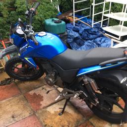 2019 it’s Off road not has not been ridden for a while has been started every month it’s has no mot no tax can be put back on road does start and run needs a couple of things done can explain what’s needed nice bike 10.000  miles. or less  on clock spear Michelin road wheels and tyres as extra if wanted bought it and never used it want it gone no time wasters £ 600 Ono
