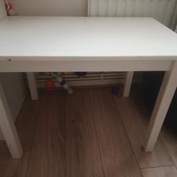 my child has out grown this table, and it does have some pen markers but that can be easy removed with a good scrub.

With small furniture you can easily create a cosy play corner. SUNDVIK table is just the right size for puzzles, games and drawing – and fits perfectly with the children's chair from the same series.
