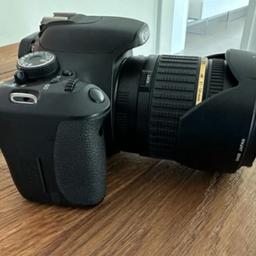 Vendo fotocamera reflex Canon EOS 700d completa di obiettivo professionale Stabilizzato 17-50 F 1:2.8 su tutta la focale. Usata solo per un corso di fotografia e poco più, veramente come nuova. Completi di scatole e tutti gli accessori. Kit pagato 1700 euro, svendo a 750 euro.