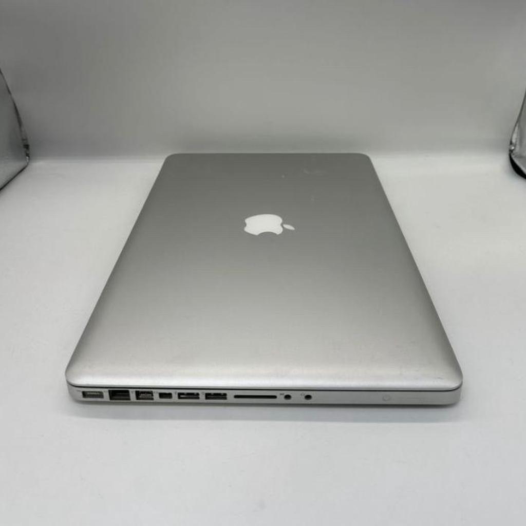 15.6 inch Apple MacBook Pro 4/128GB NVIDIA GeForce 9400M Very Fast SSD speckless

Many other stock available in stock to choose from

Grey silver

Comes with 6 months Warranty so buy with confidence.

Great for University work, school, Teams, Zoom etc.

Super lightweight easy to carry anywhere.

Backlight keyboard
Camera & Mic Built-in

Apple macbook Pro

Intelx2 2.8Ghz
4Gb Ram or 8GB extra £35
128Gb SSD

NVIDIA GeForce 9400M
Built in Display
15.4 inch(2010)
Wi-Fi
USB ports

Office Word Excel PowerPoint, Outlook etc will be included