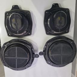 set of front bose door speakers and a set of rear bose quarter speakers. 

all work and sound great.

originally brought to up grade my old  speakers in the car. but changed compelte unit and system.  therfore never used - just been sat in a box in the garage.