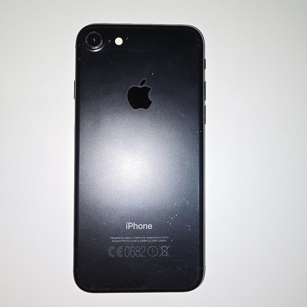 Apple iPhone 7
Battery Health : 90%
Storage : 32gb
Network : Unlocked
Condition : Used / Good Condition/ few age related marks/scratches as seen in images.
Colour : Matte Black
No Box, no charger
Sold as seen. No returns or refunds.