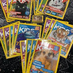 National Geographic Kids magazines with animal cards. Some activities used in some magazines but they are in very good condition. £1 each magazine. Age: 5+. Can send 3 or 5 packs.